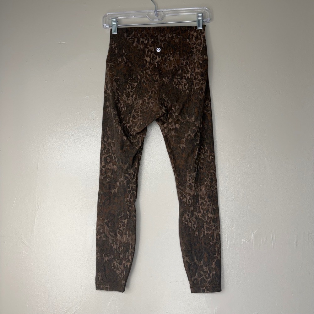 Lululemon Align High-Rise Pant 25 Incognito Camo Multi Gator Green 6